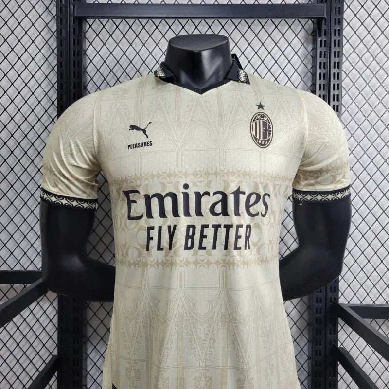 Camisa Milan x Pleasures 23/24 - Jogador Masculina