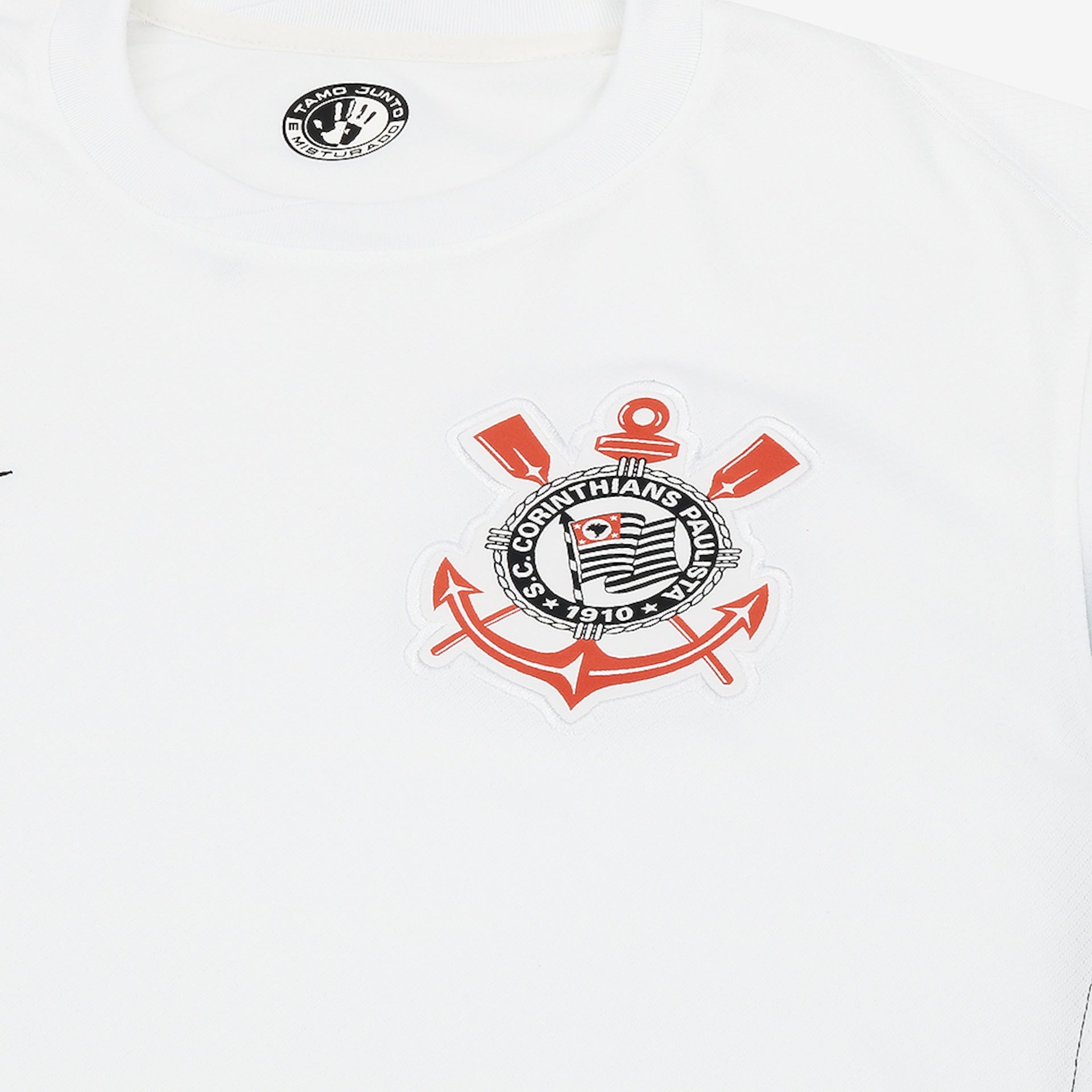 Camisa Corinthians Home 24/25 - Torcedor Masculina - Branco e Preto