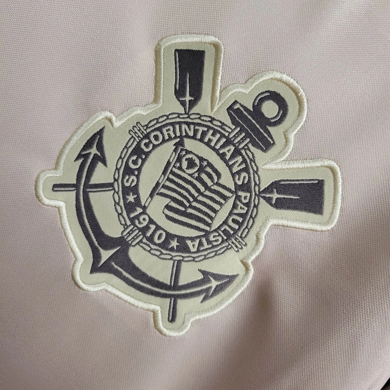 Camisa Corinthians Treino 24/25 - Torcedor Masculina - Bege
