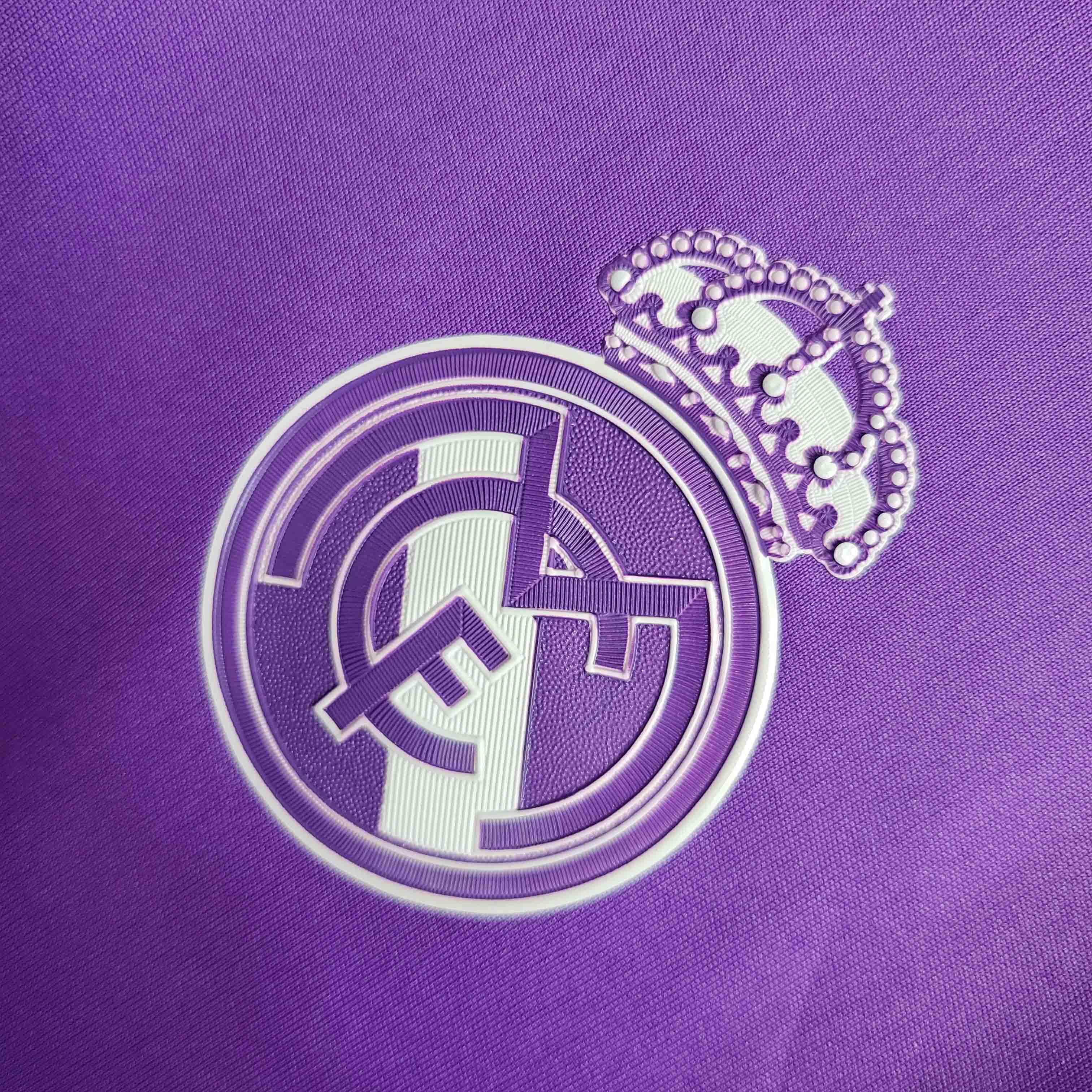 Camisa Real Madrid 17/18 Roxa - Versão Retro