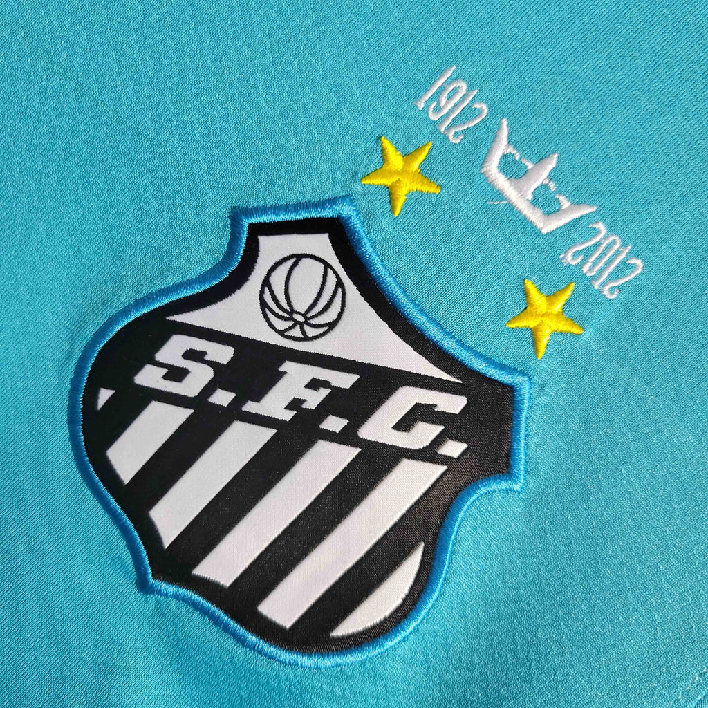 Camisa Santos 2012 III (# NEYMAR JR - 11) - Versão Retro - Azul