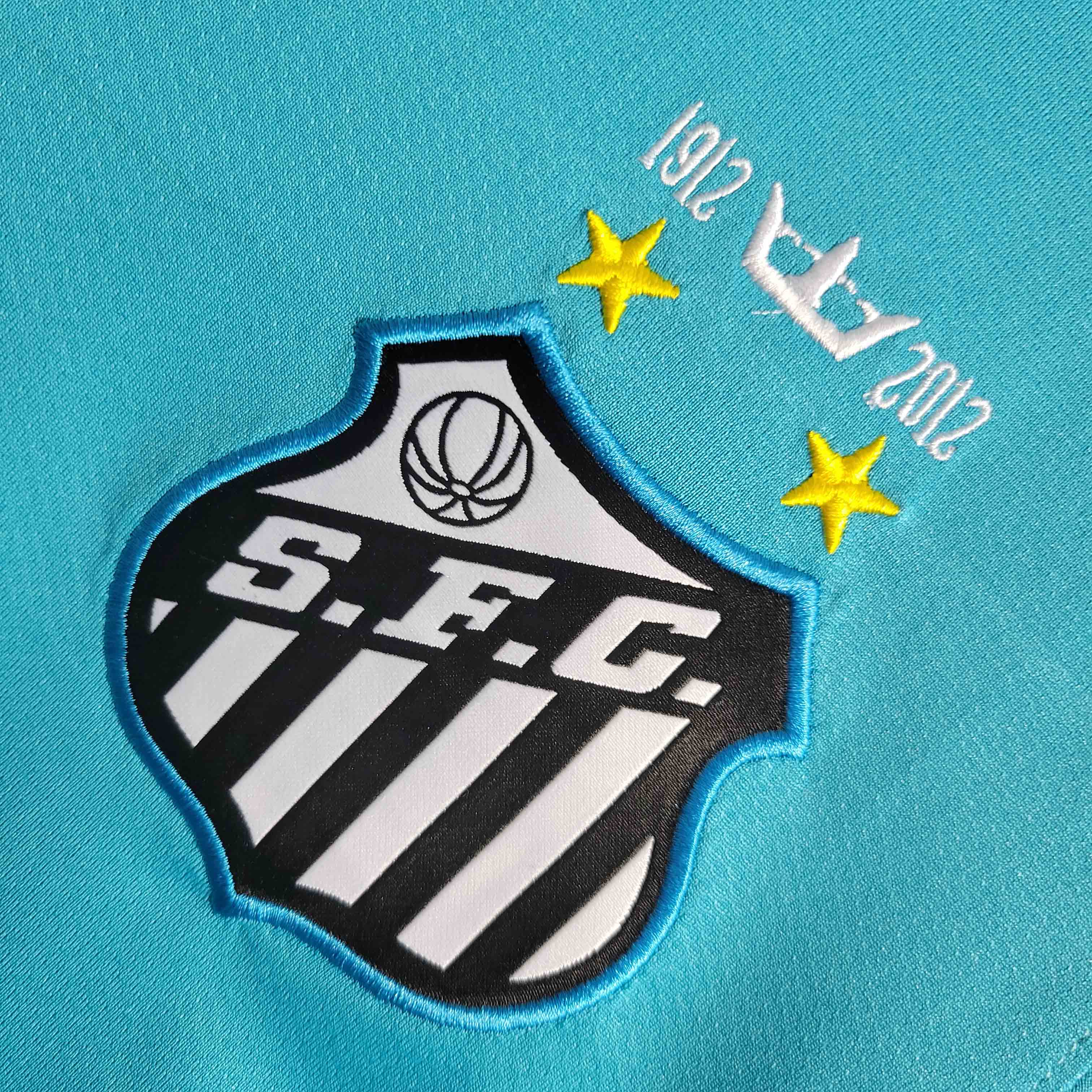 Camisa Santos 2012 III (# NEYMAR JR - 11) - Versão Retro - Azul
