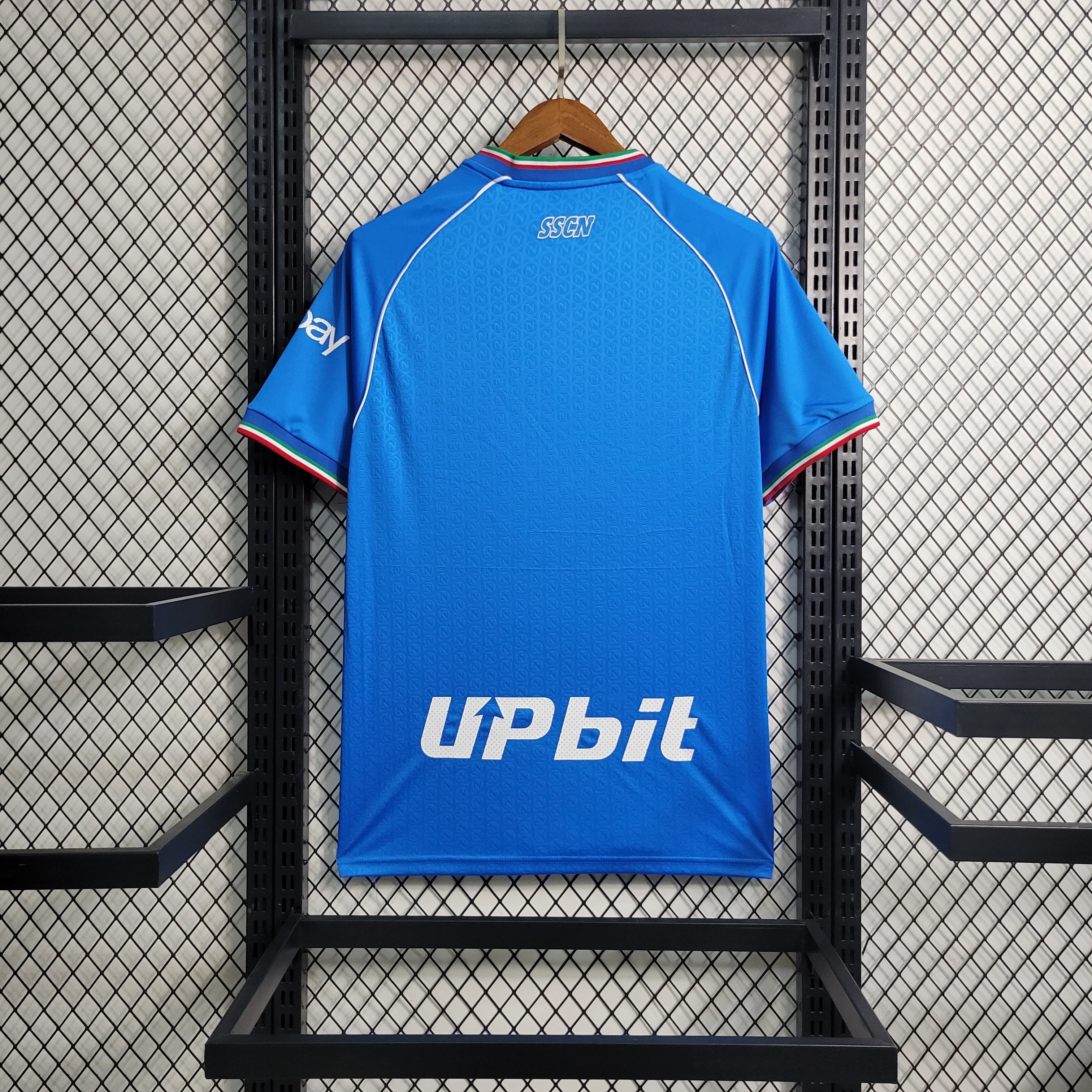 Camisa Napoli Home 23/24 EA7 Torcedor Masculina
