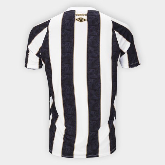 Camisa Santos II 24/25 - Torcedor Masculina - Preto e Branco