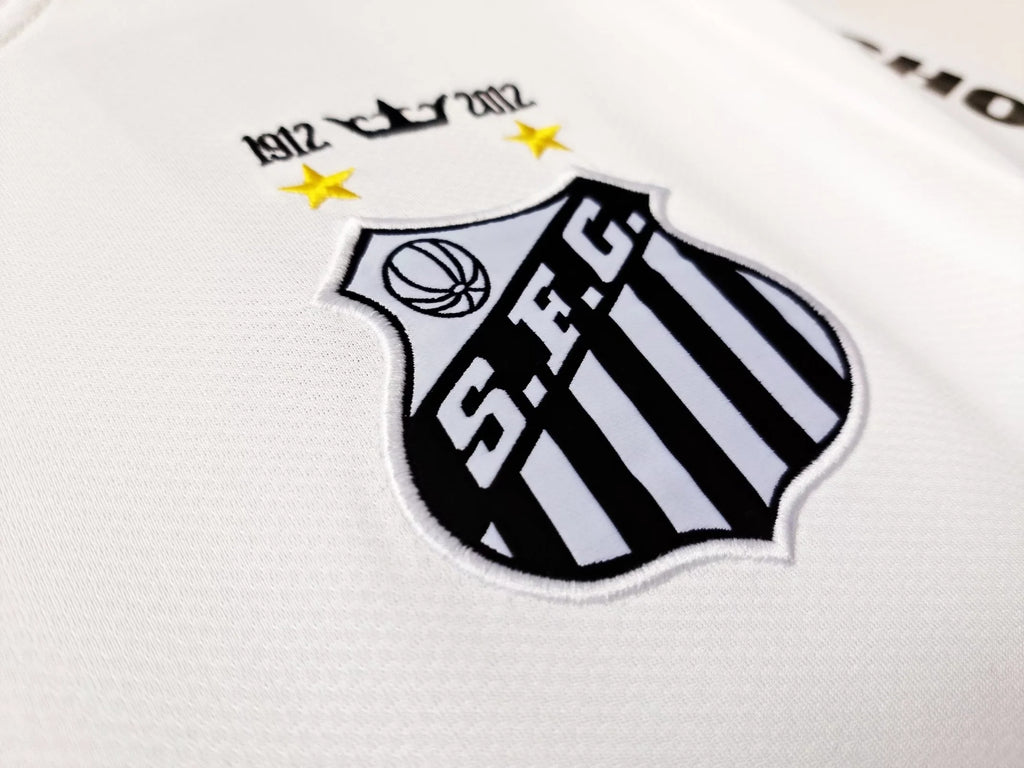 Camisa Santos 2012 (# NEYMAR JR - 11) - Torcedor Masculina - Versão Retro