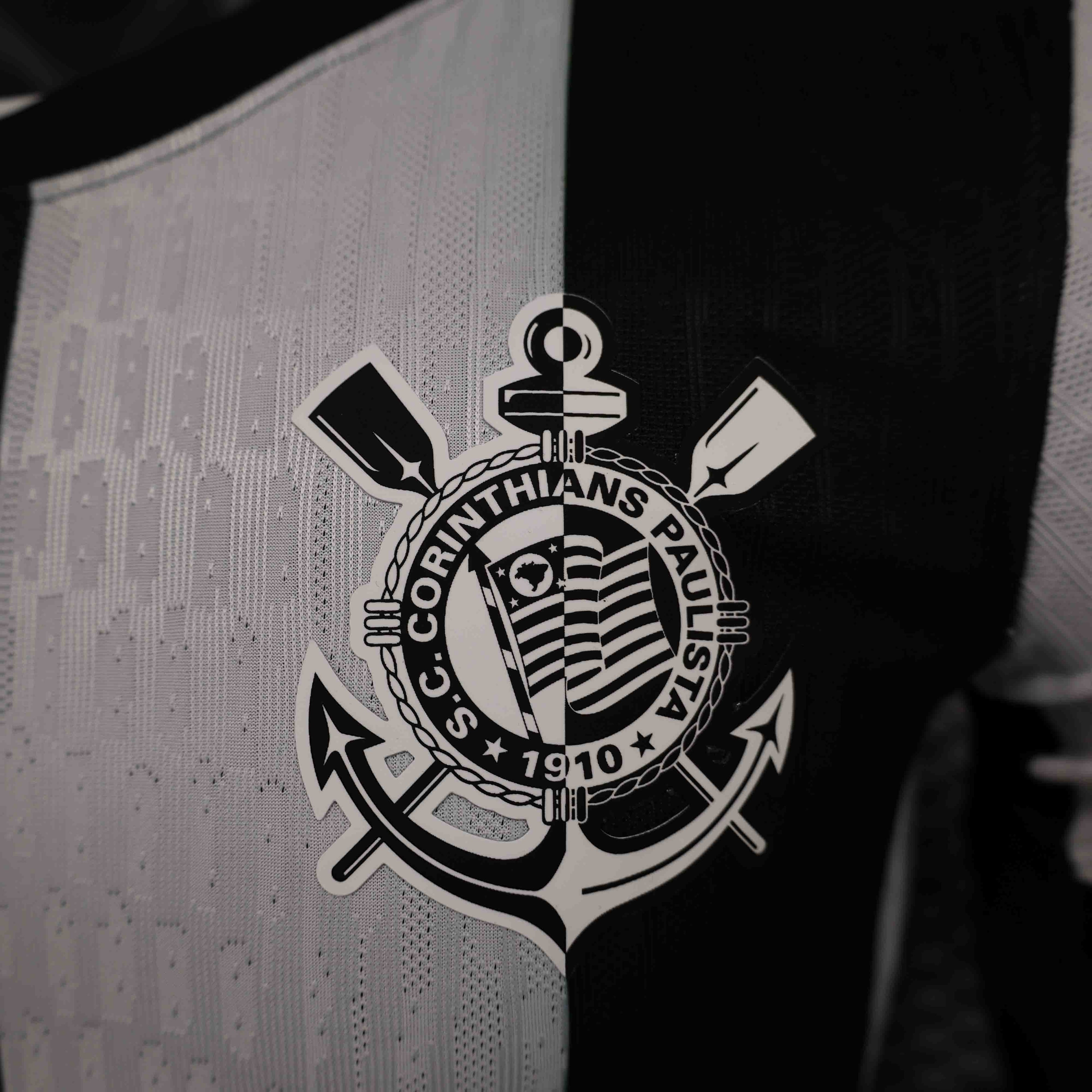 Camisa Corinthians III 24/25 - Jogador Masculina - Preto e Branco