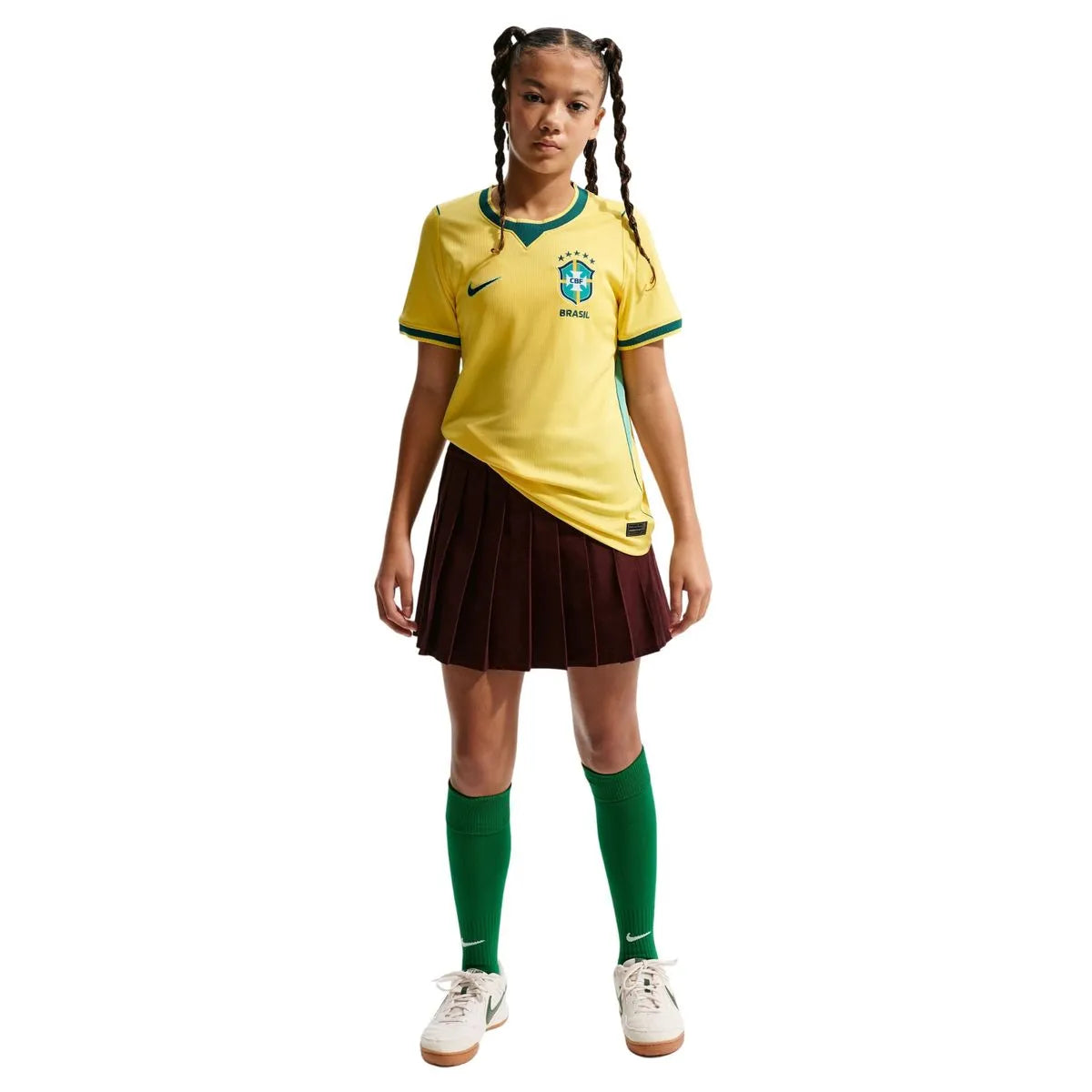 Kit Família 3 Camisa Brasil Torcedor Amarela 2026/27
