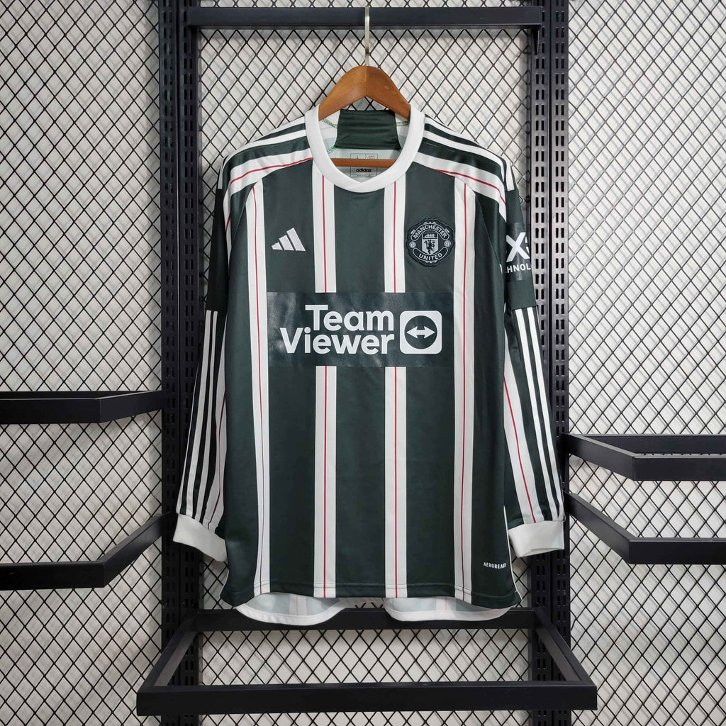 Camisa Manchester United III Manga Longa 23/24 - Versão Torcedor