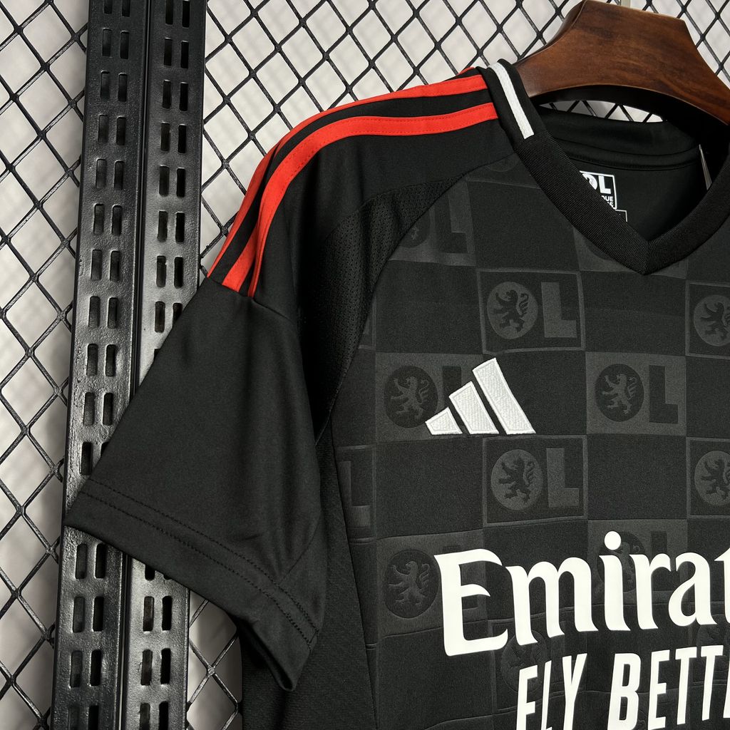 Camisa Lyon Away 24/25 - Adidas Torcedor Masculina