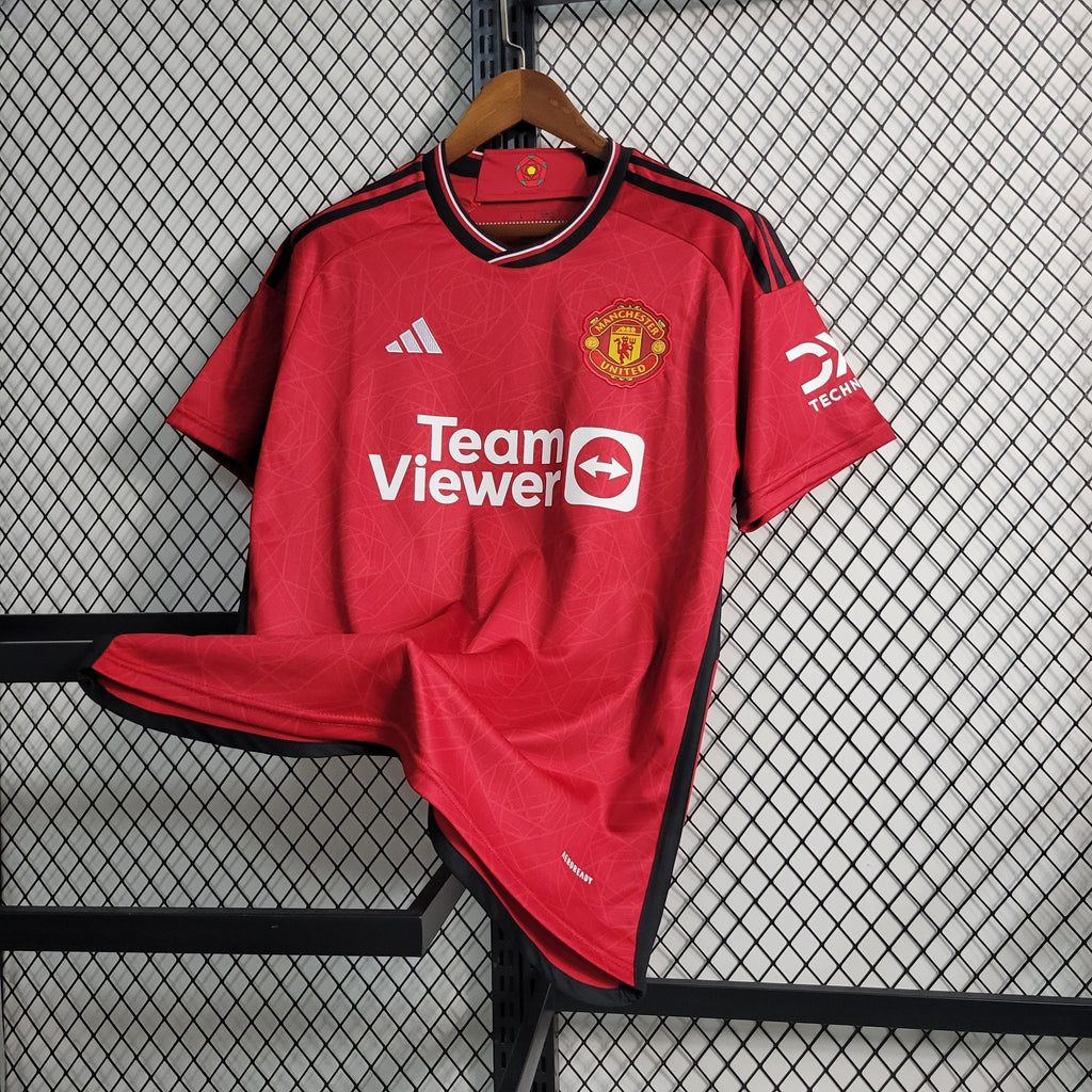 Camisa Manchester United Home 23/24 - Adidas Torcedor Masculina