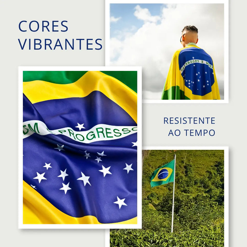 Bandeira Do Brasil Oficial 3 Panos Grande C/ Entrega Rápida