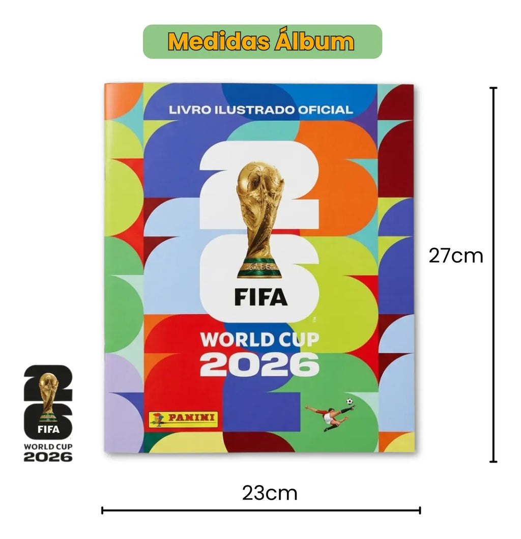 Copa Mundo 26 Album Capa Mole +7 Envelopes Fifa World Cup 26
