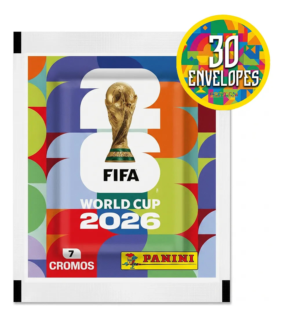 Kit 210 Figurinhas Do Álbum Copa Do Mundo 2026- 30 Envelopes