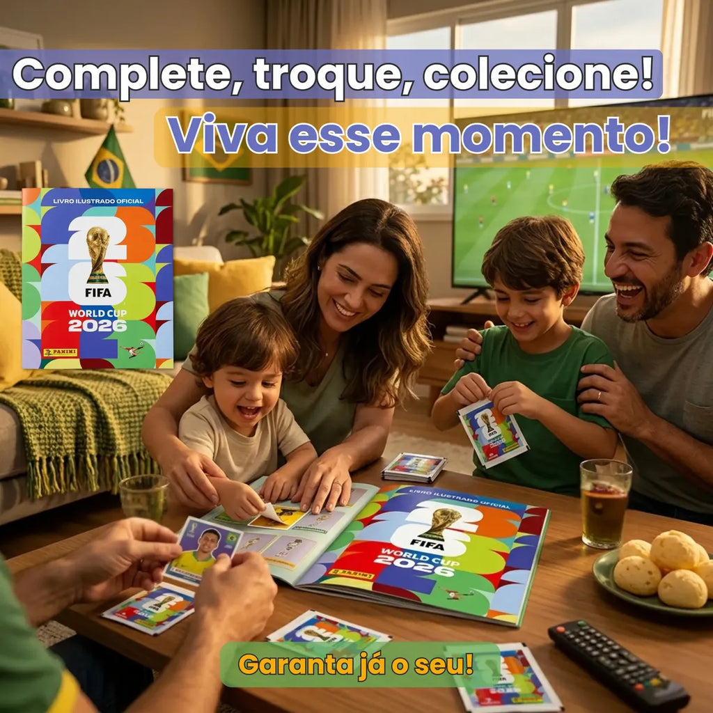 Copa Mundo 26 Album Capa Mole +7 Envelopes Fifa World Cup 26
