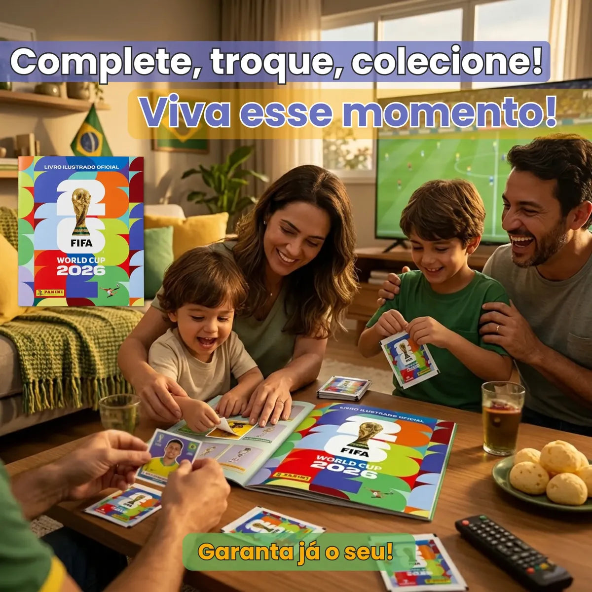 Copa Mundo 26 Album Capa Mole +7 Envelopes Fifa World Cup 26