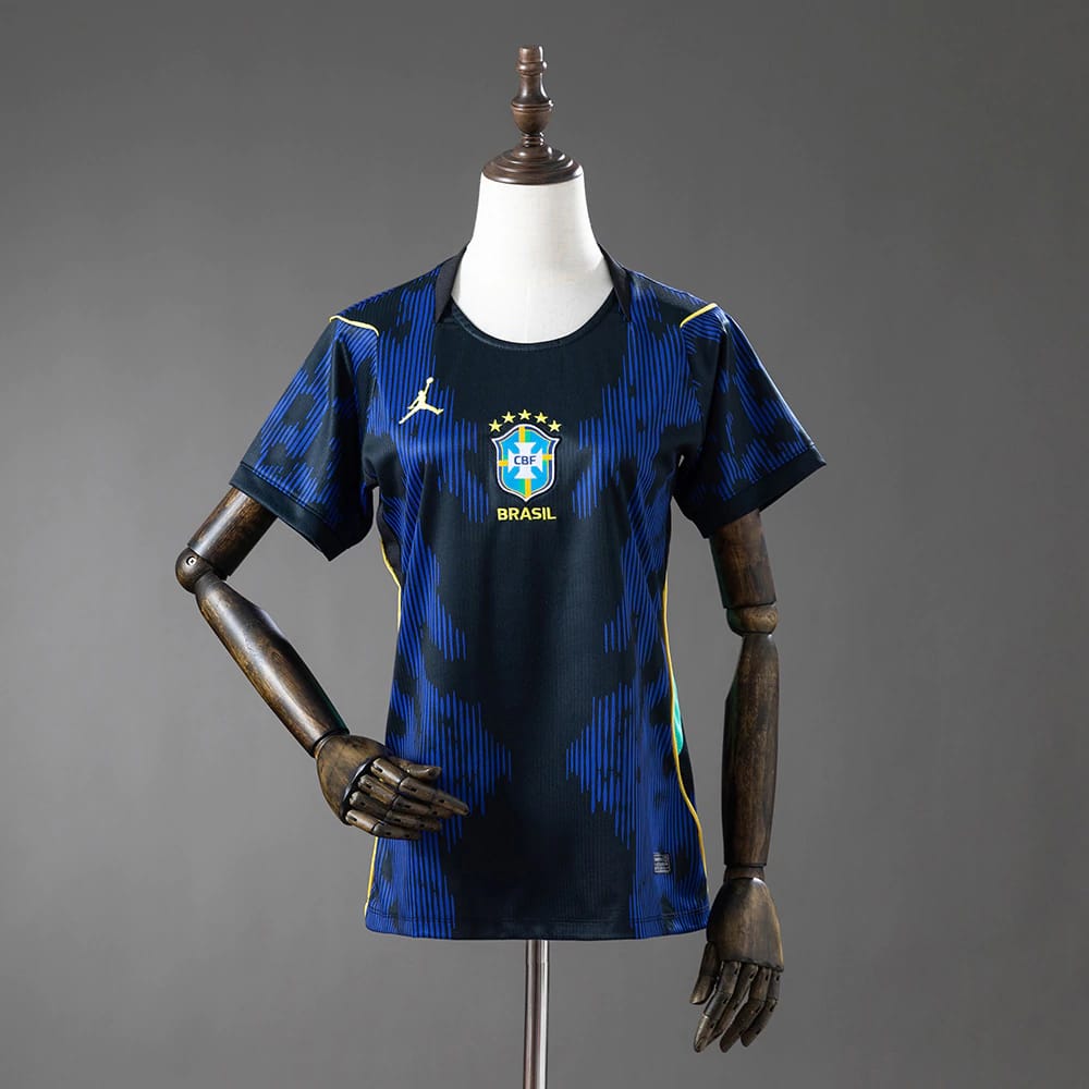 Camisa Futebol Brasil Copa do Mundo 26/27 II Torcedor Azul Feminina