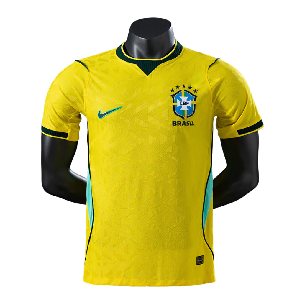 Camisa Futebol Brasil Copa do Mundo 2026 I Jogador Amarela Masculina
