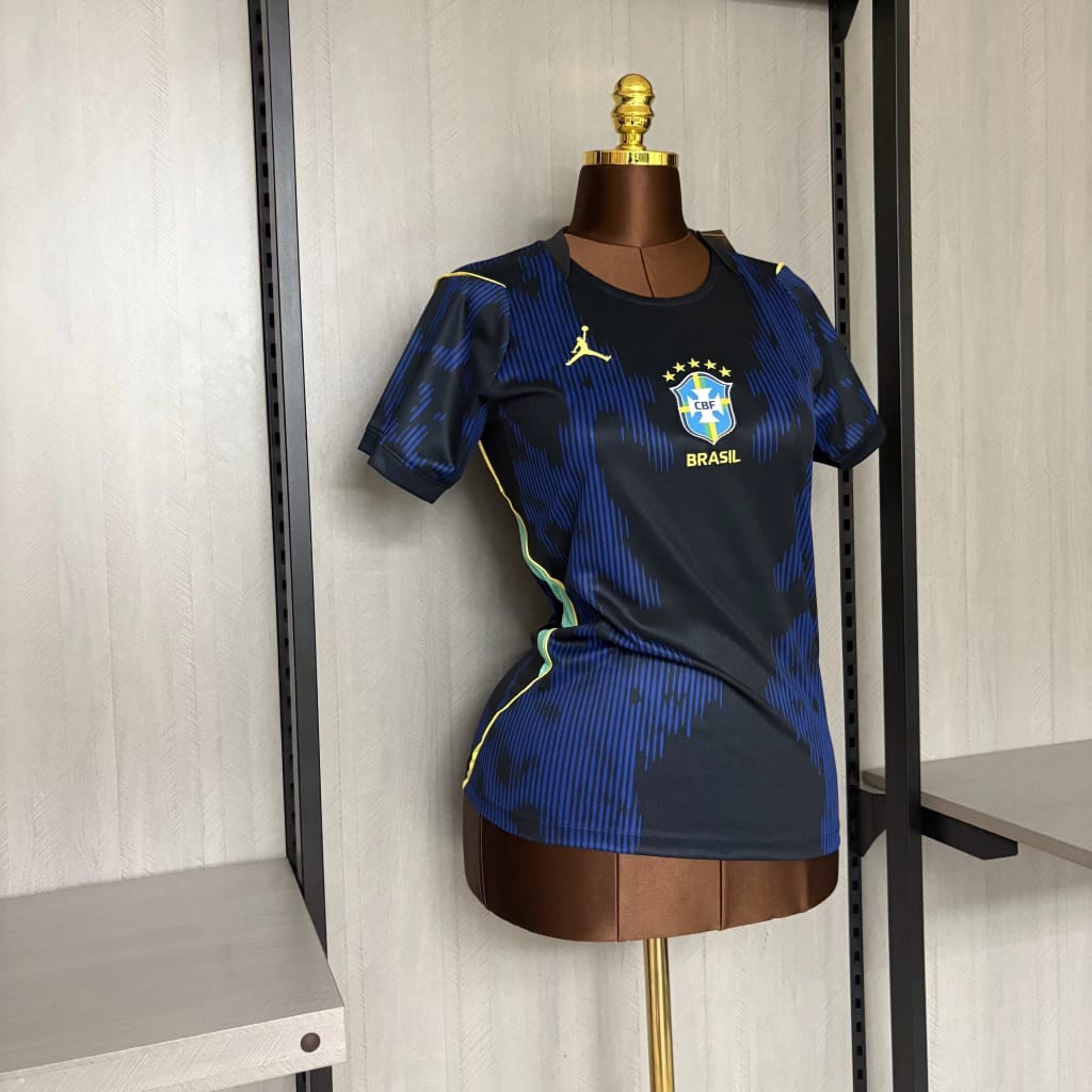 Camisa Futebol Brasil Copa do Mundo 26/27 II Torcedor Azul Feminina