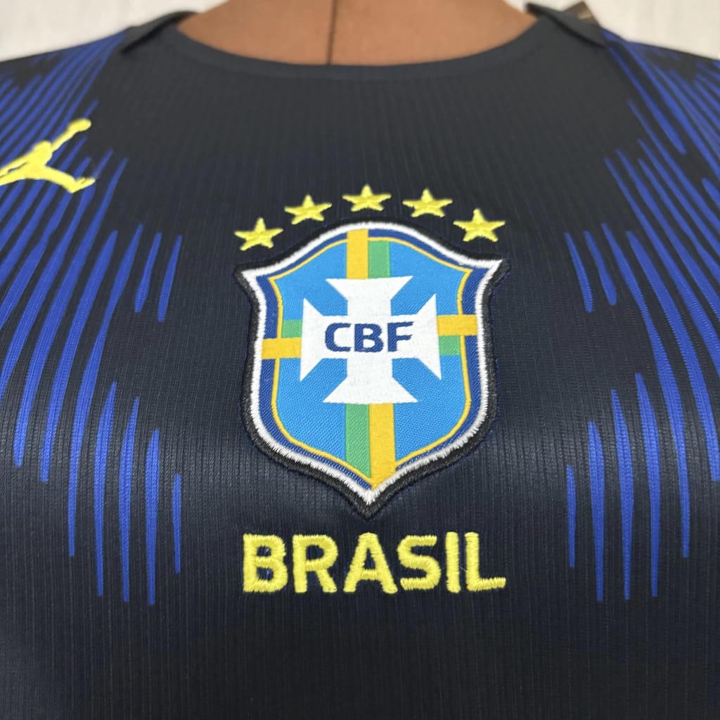 Camisa Futebol Brasil Copa do Mundo 26/27 II Torcedor Azul Feminina