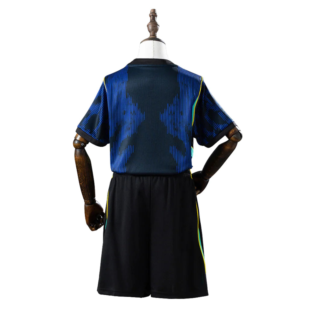 Kit Infantil Brasil II 2026 Torcedor - Azul e Preto