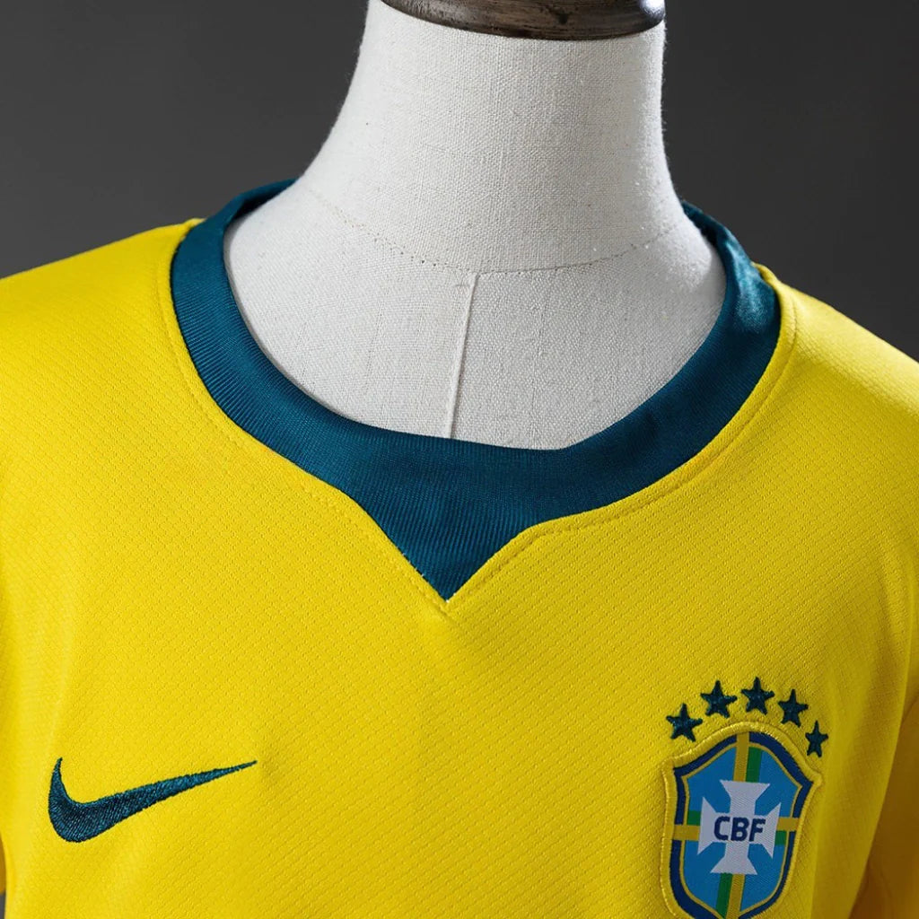 Kit Infantil Seleção Brasil I 2026 Torcedor - Amarelo