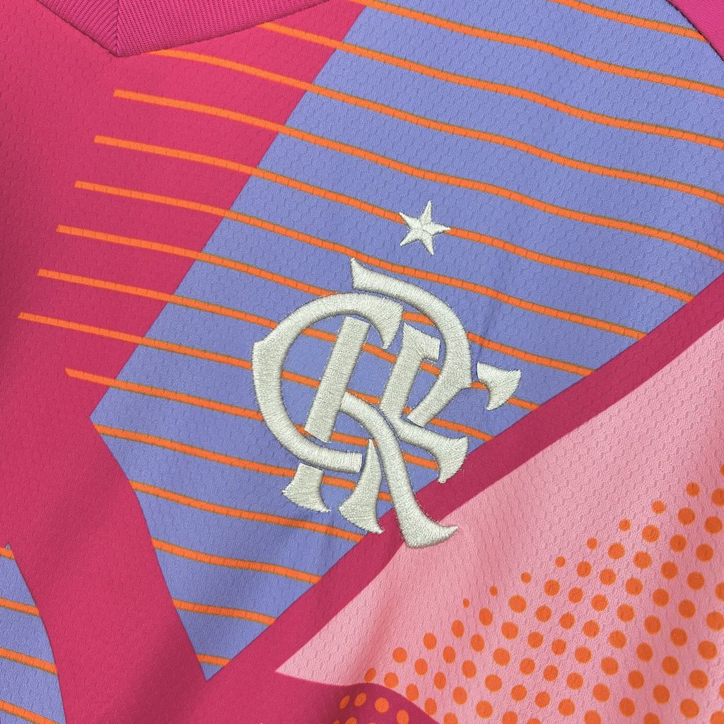 Camisa Flamengo Goleiro Rosa 25/26 - Torcedor Masculina